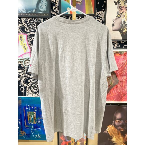 Vintage Y2K Embroidered Tommy Jeans Heather Gray Graphic Tee Oversized Medium - Picture 7 of 7